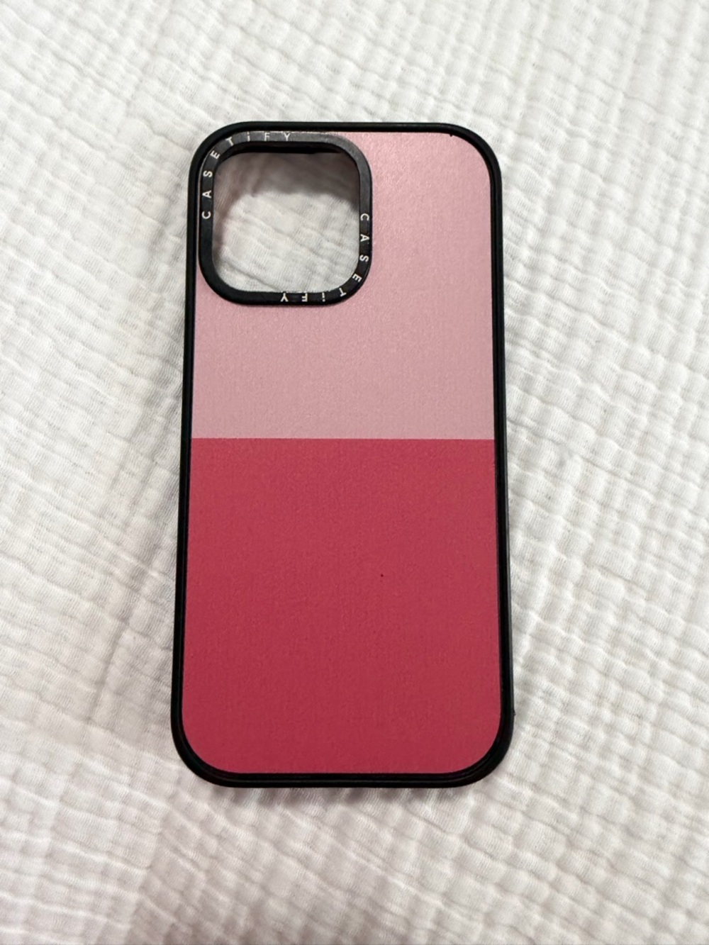 Casetify Pink Two-Tone Protective iPhone 15 Pro Max Phone Case